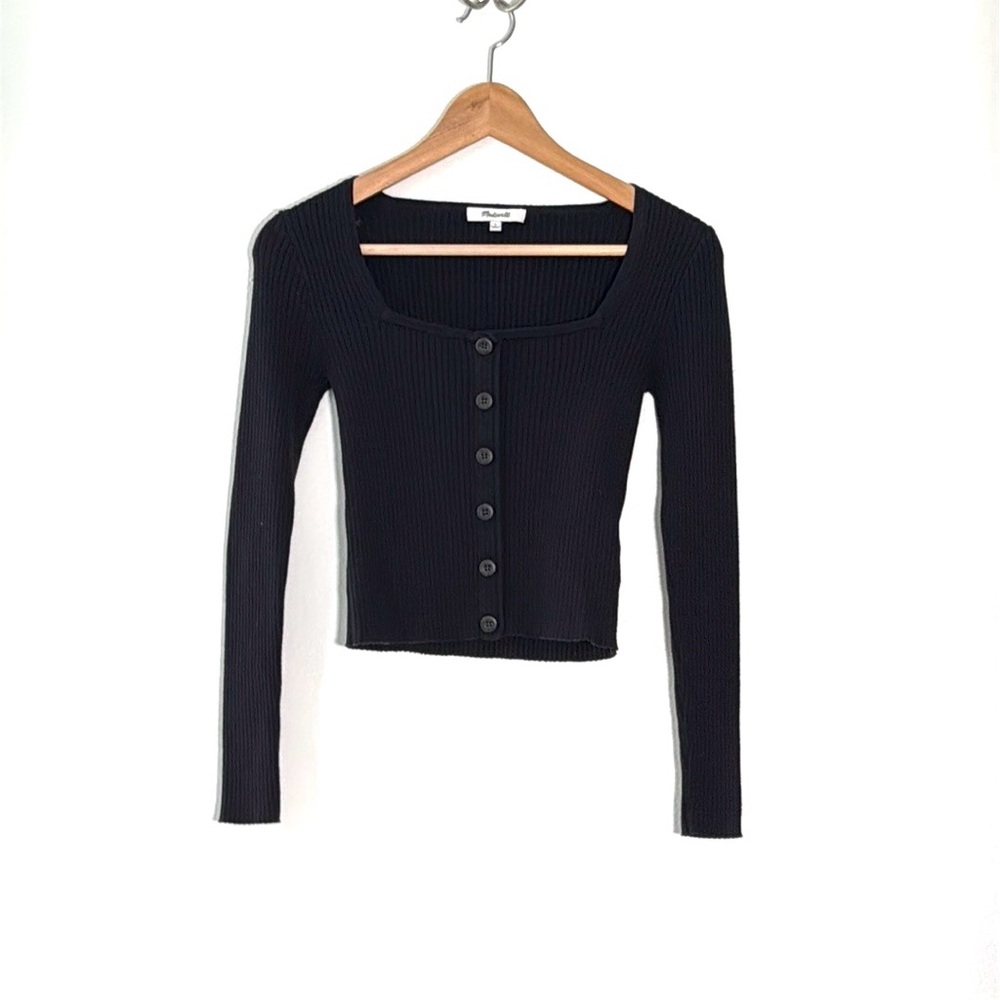 Madewell Women’s Black Cropped Top